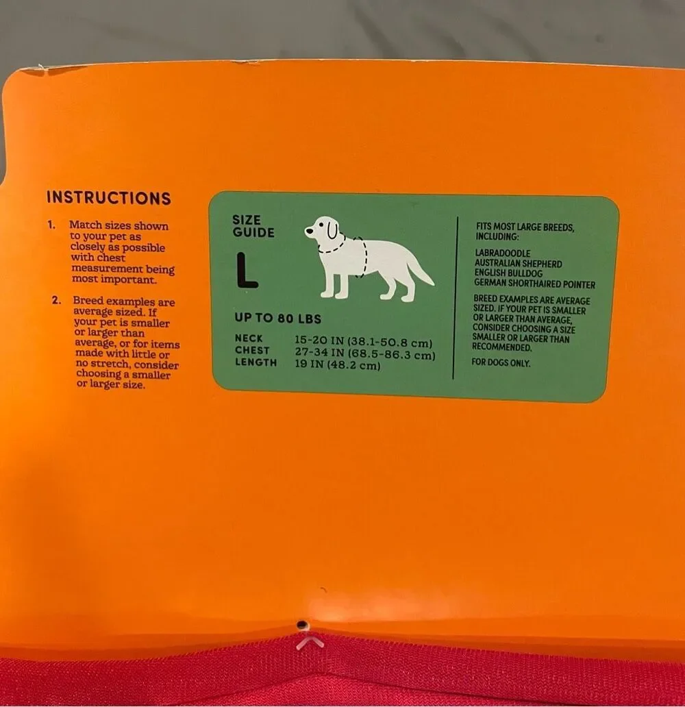 Boots and Barkley Target Cart Large Dog Costume New